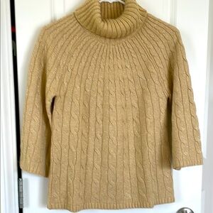 Festive Gold Metallic Sweater